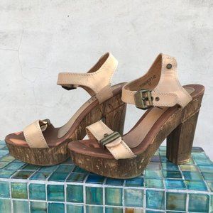 Tobi Beige Platform Heel